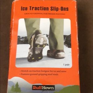 Ice traction slip ons